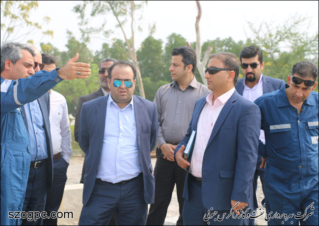 بازدید مدیرعامل شرکت  نفت و گاز زاگرس جنوبی از منطقه علیاتی سرخون و گشوی جنوبی 7