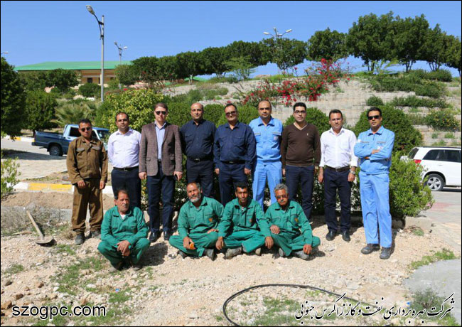 برگزاری مراسم روز درختکاری در شرکت بهره‌برداری نفت و گاز زاگرس جنوبی 1
