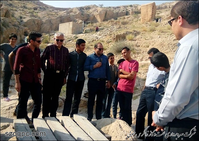 بازدید خانواده های کارکنان زاگرس جنوبی از مناطق عملیاتی 8