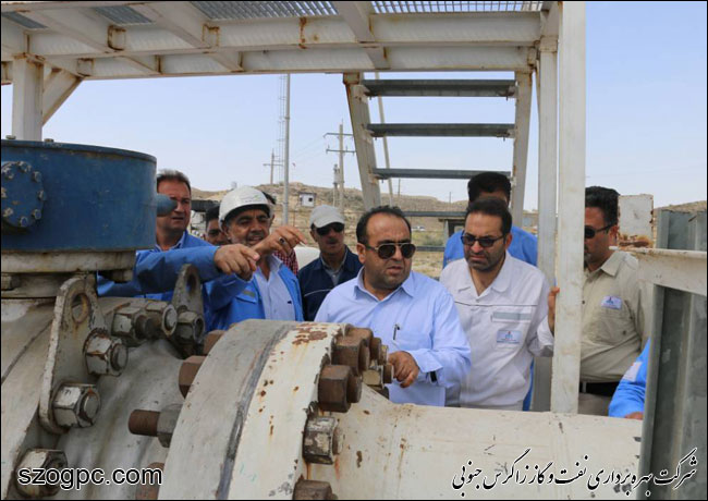 بازدید مدیرعامل زاگرس جنوبی از منطقه عملیاتی پارسیان 2