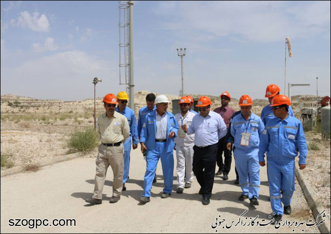 بازدید مدیرعامل زاگرس جنوبی از منطقه عملیاتی پارسیان 7