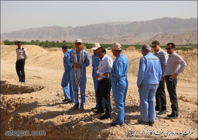 بازدید مدیرعامل زاگرس جنوبی از منطقه عملیاتی نار و کنگان 1