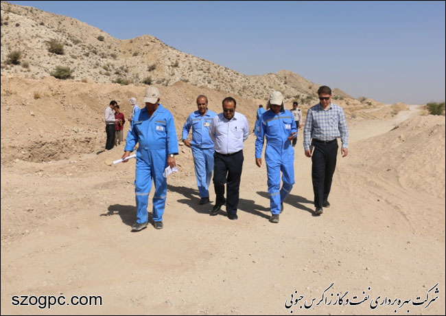 بازدید مدیرعامل زاگرس جنوبی از منطقه عملیاتی نار و کنگان 3