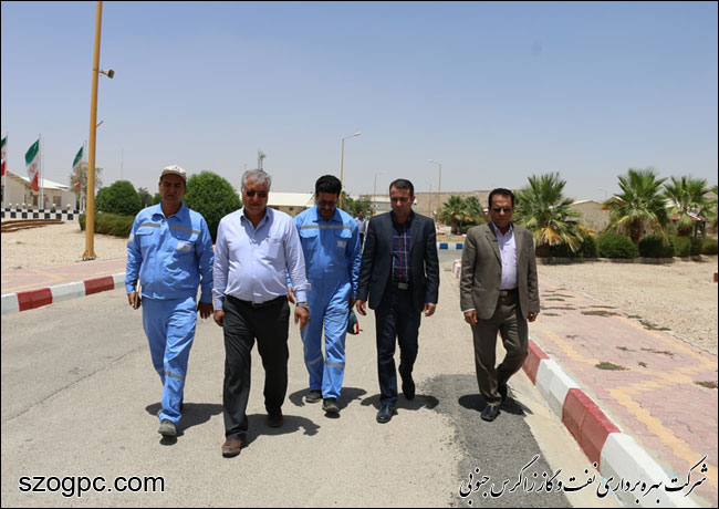 بازدید مدیر منابع انسانی نفت و گاز زاگرس جنوبی از منطقه عملیاتی پارسیان 2
