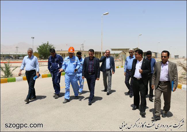 بازدید مدیر منابع انسانی نفت و گاز زاگرس جنوبی از منطقه عملیاتی پارسیان 7