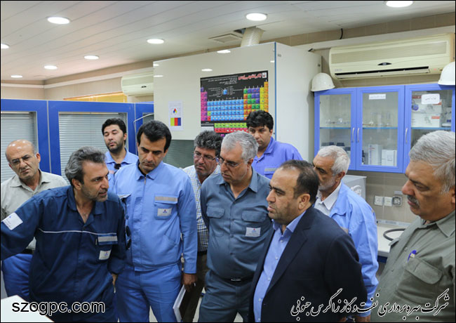 بازدید مدیرعامل نفت و گاز زاگرس جنوبی از منطقه عملیاتی پارسیان 2