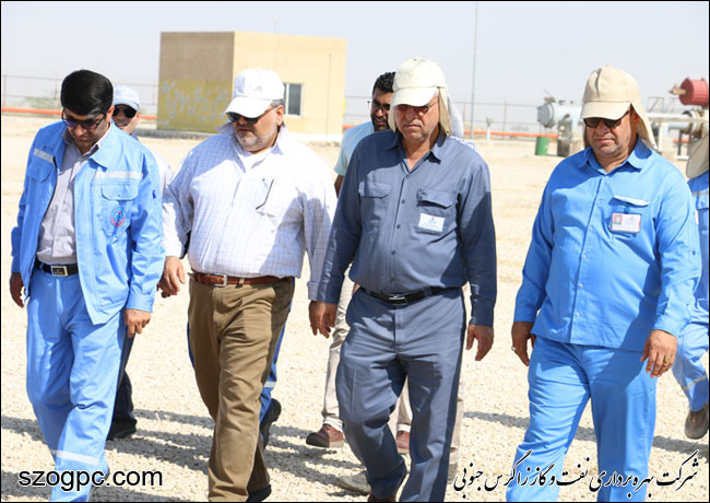 بازدید مدیرعملیات نفت و گاز زاگرس جنوبی از منطقه عملیاتی پارسیان 1