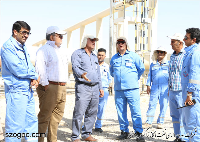 بازدید مدیرعملیات نفت و گاز زاگرس جنوبی از منطقه عملیاتی پارسیان 2