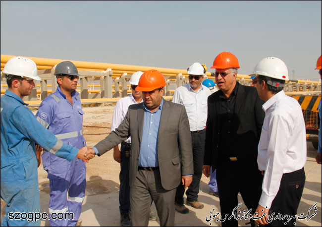 دیدار عیدانه مدیرعامل زاگرس جنوبی با کارکنان منطقه عملیاتی پارسیان همزمان با شروع تعمیرات اساسی