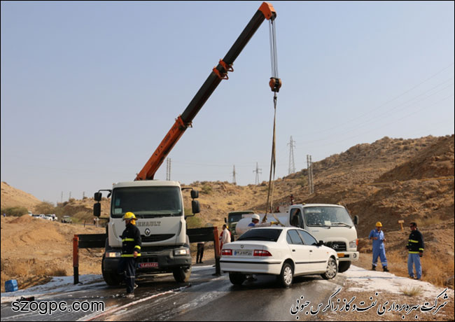 مانور تصادفات جاده ای در منطقه عملیاتی ناروکنگان 5