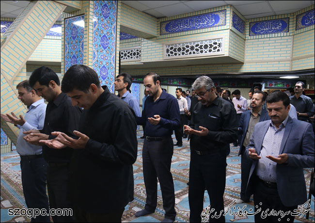 سوگ عزای سالار شهیدان در شرکت بهره‎برداری نفت و گاز زاگرس جنوبی 3