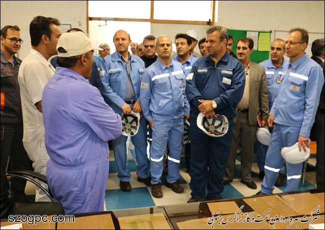 بازدید مدیرعامل نفت و گاز زاگرس جنوبی از منطقه عملیاتی نار و کنگان 9