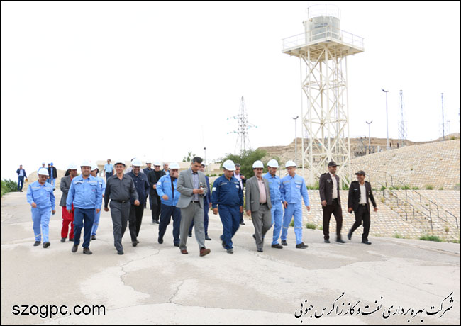 بازدید مدیرعامل نفت و گاز زاگرس جنوبی از منطقه عملیاتی نار و کنگان ( ناحیه کنگان ) 1