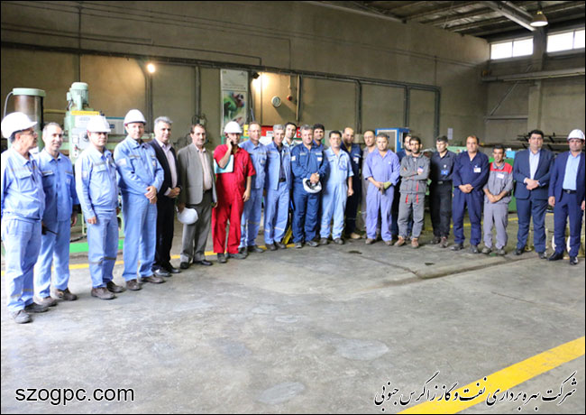 بازدید مدیرعامل نفت و گاز زاگرس جنوبی از منطقه عملیاتی نار و کنگان ( ناحیه کنگان ) 3