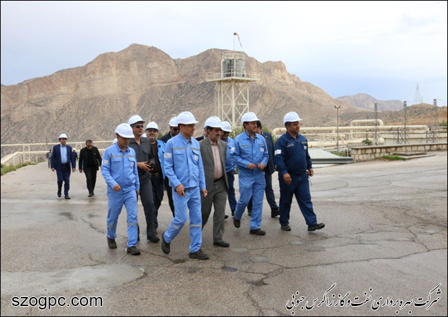 بازدید مدیرعامل نفت و گاز زاگرس جنوبی از منطقه عملیاتی نار و کنگان ( ناحیه کنگان ) 4
