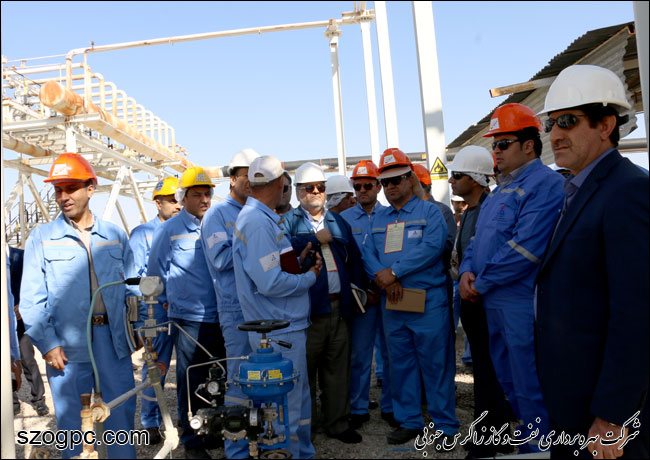 بازدید مدیرعامل نفت و گاز زاگرس جنوبی از منطقه عملیاتی پارسیان 10
