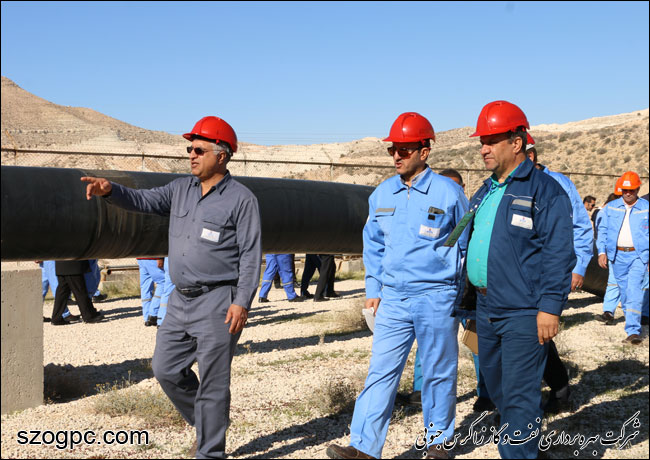 بازدید مدیرعامل نفت و گاز زاگرس جنوبی از منطقه عملیاتی پارسیان 6