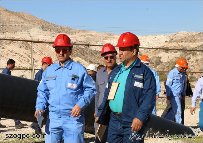 بازدید مدیرعامل نفت و گاز زاگرس جنوبی از منطقه عملیاتی پارسیان 7