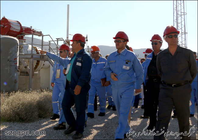بازدید مدیرعامل نفت و گاز زاگرس جنوبی از منطقه عملیاتی پارسیان 8