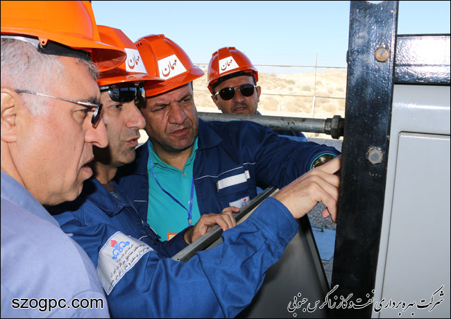 بازدید مدیرعامل نفت و گاز زاگرس جنوبی از منطقه عملیاتی پارسیان 12