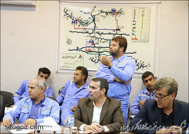بازدید مدیرعامل نفت و گاز زاگرس جنوبی از منطقه عملیاتی پارسیان 7
