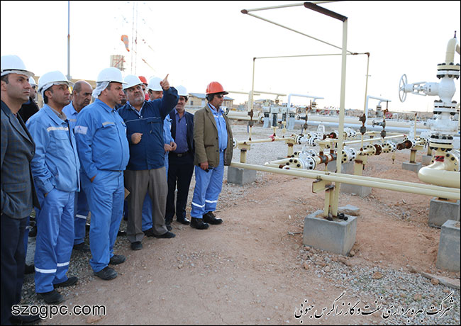 بازدید مدیرعامل نفت و گاز زاگرس جنوبی از منطقه عملیاتی پارسیان 10