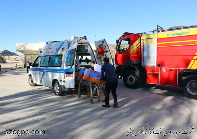 برگزاری مانور آمادگی جهت مقابله با حوادث در منطقه عملیاتی نار و کنگان