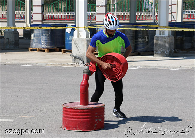 دوازدهمین دوره ارزیابی عملیاتی تخصصی آتش نشانان شرکت نفت و گاز زاگرس جنوبی 4