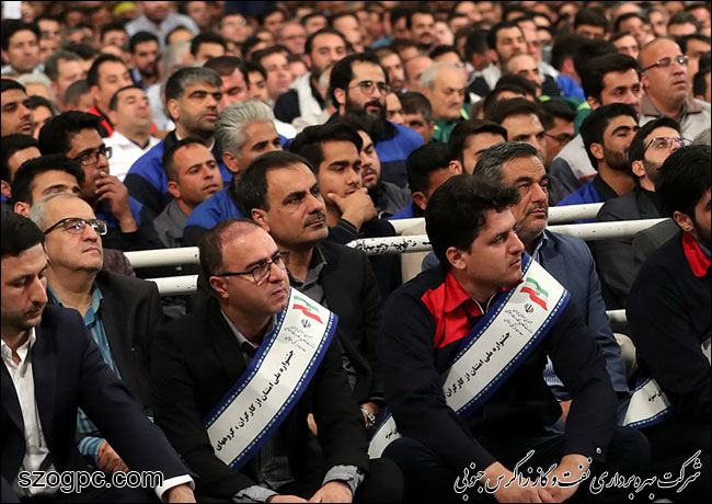 حضور مدیرعامل شرکت نفت مناطق مرکزی ایران در دیدار هزاران نفر از کارگران صنایع مختلف با رهبر معظم انقلاب 4