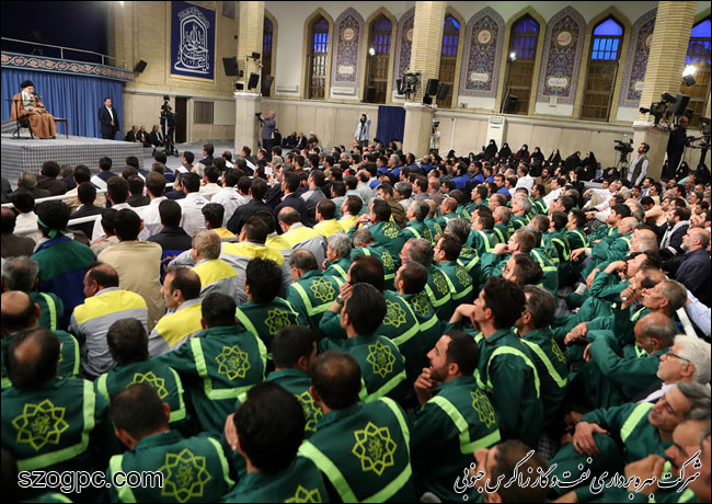حضور مدیرعامل شرکت نفت مناطق مرکزی ایران در دیدار هزاران نفر از کارگران صنایع مختلف با رهبر معظم انقلاب 5