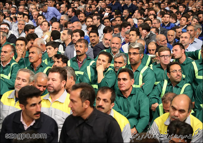 حضور مدیرعامل شرکت نفت مناطق مرکزی ایران در دیدار هزاران نفر از کارگران صنایع مختلف با رهبر معظم انقلاب 7