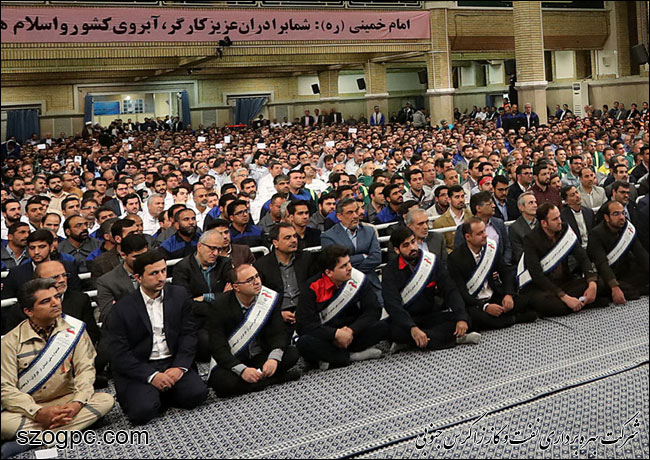 حضور مدیرعامل شرکت نفت مناطق مرکزی ایران در دیدار هزاران نفر از کارگران صنایع مختلف با رهبر معظم انقلاب 9