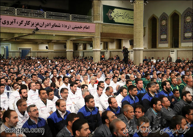 حضور مدیرعامل شرکت نفت مناطق مرکزی ایران در دیدار هزاران نفر از کارگران صنایع مختلف با رهبر معظم انقلاب 10