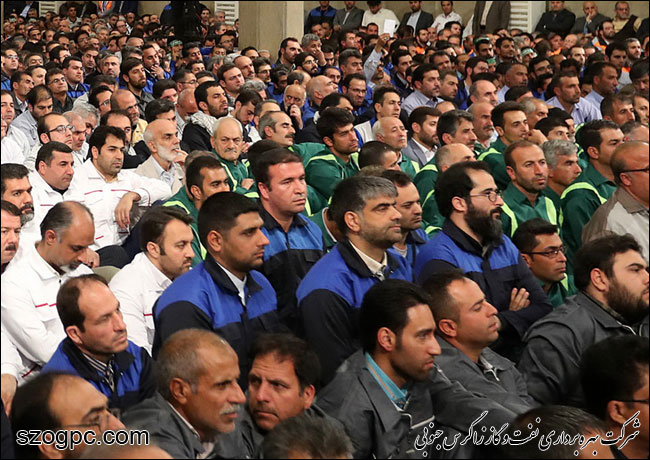 حضور مدیرعامل شرکت نفت مناطق مرکزی ایران در دیدار هزاران نفر از کارگران صنایع مختلف با رهبر معظم انقلاب 11