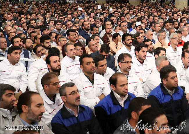حضور مدیرعامل شرکت نفت مناطق مرکزی ایران در دیدار هزاران نفر از کارگران صنایع مختلف با رهبر معظم انقلاب 12