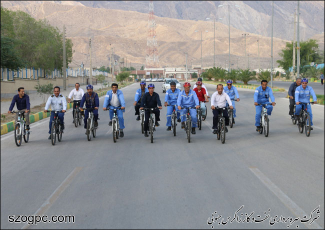 همایش دوچرخه سواری در منطقه عملیاتی پارسیان 6