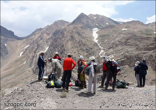 صعود کوهنوردان منطقه عملیاتی پارسیان به خط الرأس شرقی دنا 5