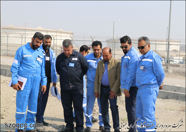 بازدید مدیرعامل نفت و گاز زاگرس جنوبی از منطقه عملیای سرخون و گشوی جنوبی 1