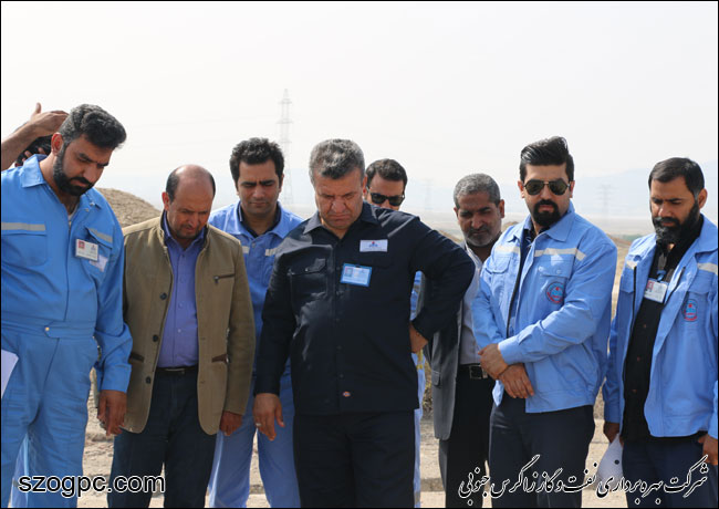 بازدید مدیرعامل نفت و گاز زاگرس جنوبی از منطقه عملیای سرخون و گشوی جنوبی 6