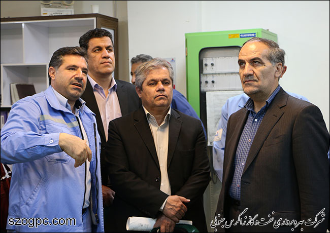 بازدید معاون مدیرعامل شرکت ملی نفت ایران در امور تولید از منطقه عملیاتی آغار و دالان 4