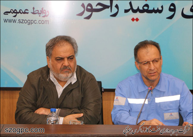 حضور مدیر امور فنی شرکت بهره‌برداری نفت و گاز زاگرس جنوبی در منطقه عملیاتی آغار و دالان 6