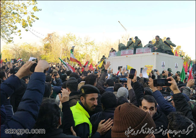 مراسم تشییع پیکر شهید سپهبد حاج قاسم سلیمانی تهران 11
