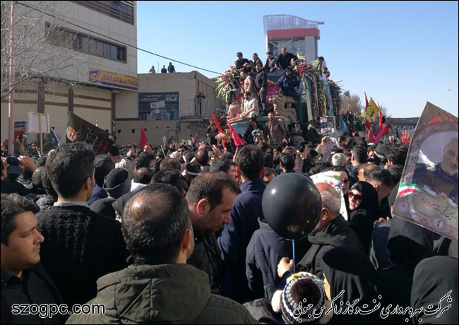 مراسم تشییع پیکر شهید سپهبد حاج قاسم سلیمانی در شهر کرمان 3