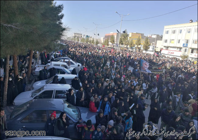 مراسم تشییع پیکر شهید سپهبد حاج قاسم سلیمانی در شهر کرمان 6