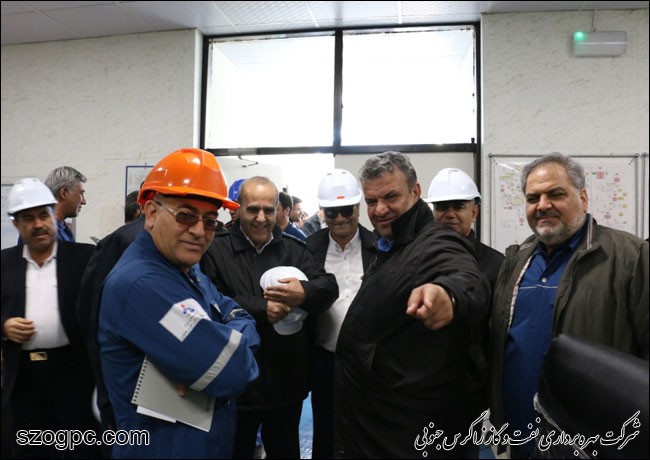 بازدید مدیرعامل شرکت بهره‎برداری نفت و گاز زاگرس جنوبی از منطقه عملیاتی نار و کنگان 7