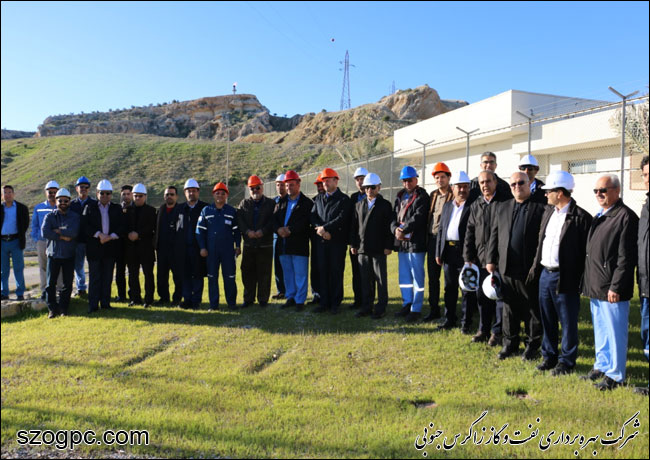 بازدید مدیرعامل شرکت بهره‎برداری نفت و گاز زاگرس جنوبی از منطقه عملیاتی نار و کنگان 8