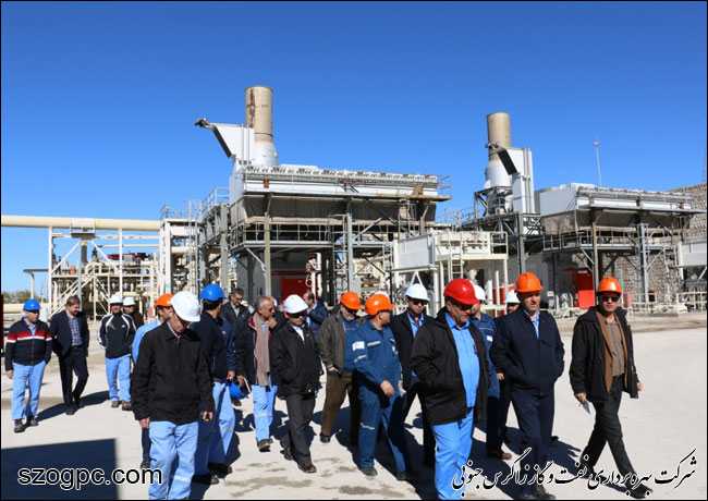 بازدید مدیرعامل شرکت بهره‎برداری نفت و گاز زاگرس جنوبی از منطقه عملیاتی نار و کنگان 16