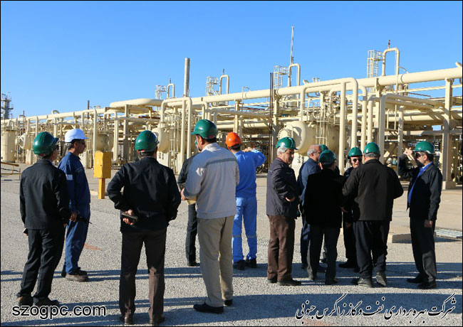 بازدید مدیر منطقه پنج عملیات انتقال گاز  کشور از منطقه عملیاتی آغار و دالان 13