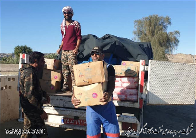 کمک های غیرنقدی نفت و گاز زاگرس جنوبی به مناطق سیل زده سیستان و بلوچستان 4