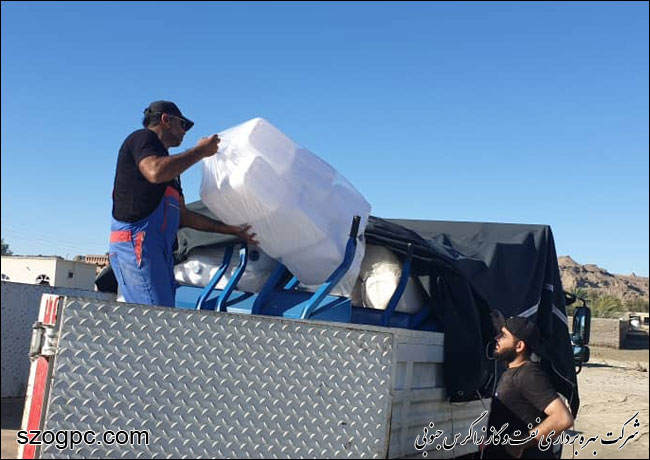 کمک های غیرنقدی نفت و گاز زاگرس جنوبی به مناطق سیل زده سیستان و بلوچستان 5